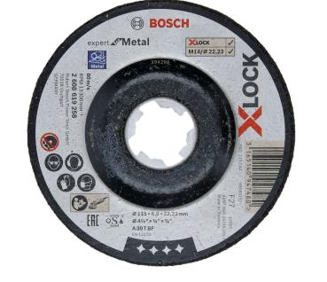 BOSCH Ø 115mm X-LOCK Schruppscheibe Expert Metal A30TBF gekröpft - Kopie